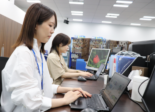 各自の業務に集中。生産性の高いワークスタイル。