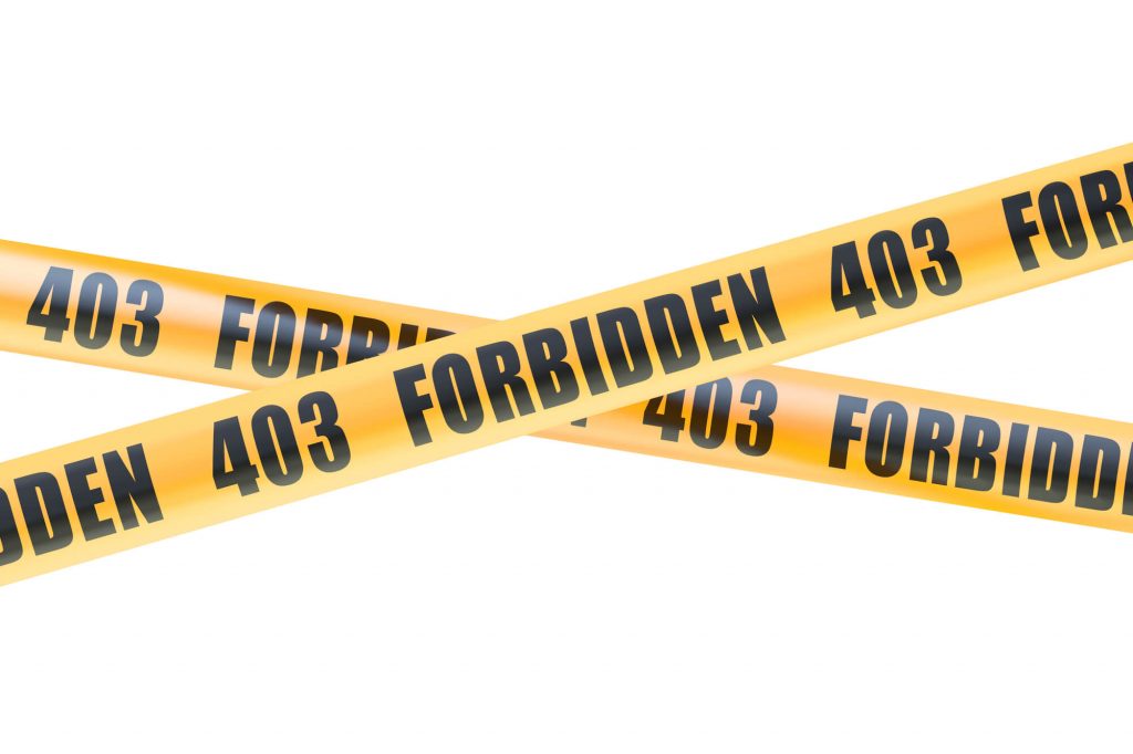 403 Forbidden エラーとは